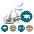 thumbnail image 1 of Darling Souvenir Candy 190 Pcs Graduation Theme Stickers DIY Chocolate Labels-Teal Blue & Brown(Burlap), 1 of 2