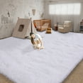 thumbnail image 4 of ZENELESS Large Fluffy Rugs for Living Room,9x12ft Rectangular Shag Rug Carpets for Living Room Bedroom Nursery White, 4 of 7