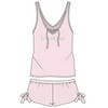 bebe Intimates Loungewear Pajama Set, Dot Print Tank - Light Pink, M