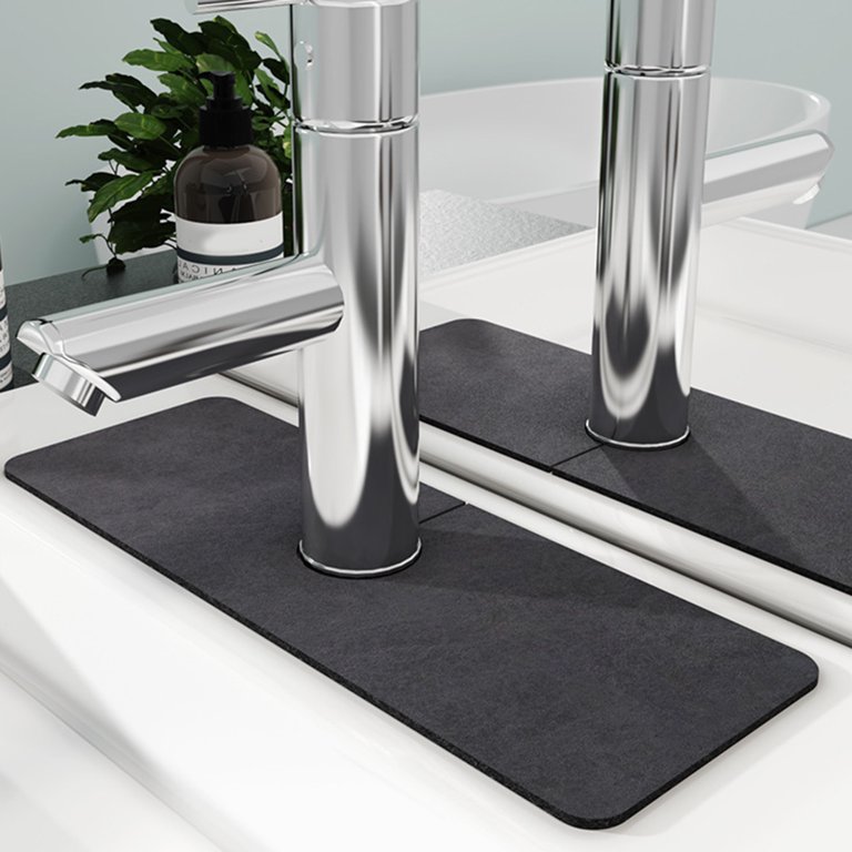 More Thicken Multi-use Faucet Mat Good Absorption Reliable Diatomaceous  Earth Sink Counter Mat for Home 