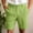 Green, variant on Juslio Shorts for Men Zipper Loose Comfy Cotton Linen Buttons Casual Pockets Mens Cargo Shorts