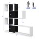 thumbnail image 2 of GETHFSA 5-Tier Corner Ladder Bookshelf, Modern Display Storage Rack, Freestanding Bookcase for Living Room Bedroom Office, Black & White, 2 of 12