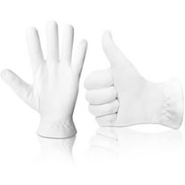 12 Pairs(24Pcs) Dry Hand Healing Moisturizing Gloves - Extra Thick Cotton Eczema Gloves Lotion Gloves with Secure Wristband - SPA Inspection Gloves for Men and Women, Night and Day