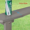 thumbnail image 6 of CHYVARY 1 Peak Adirondack Chair, Fire Pit Outdoor Patio Furniture,Light Gray, 6 of 6