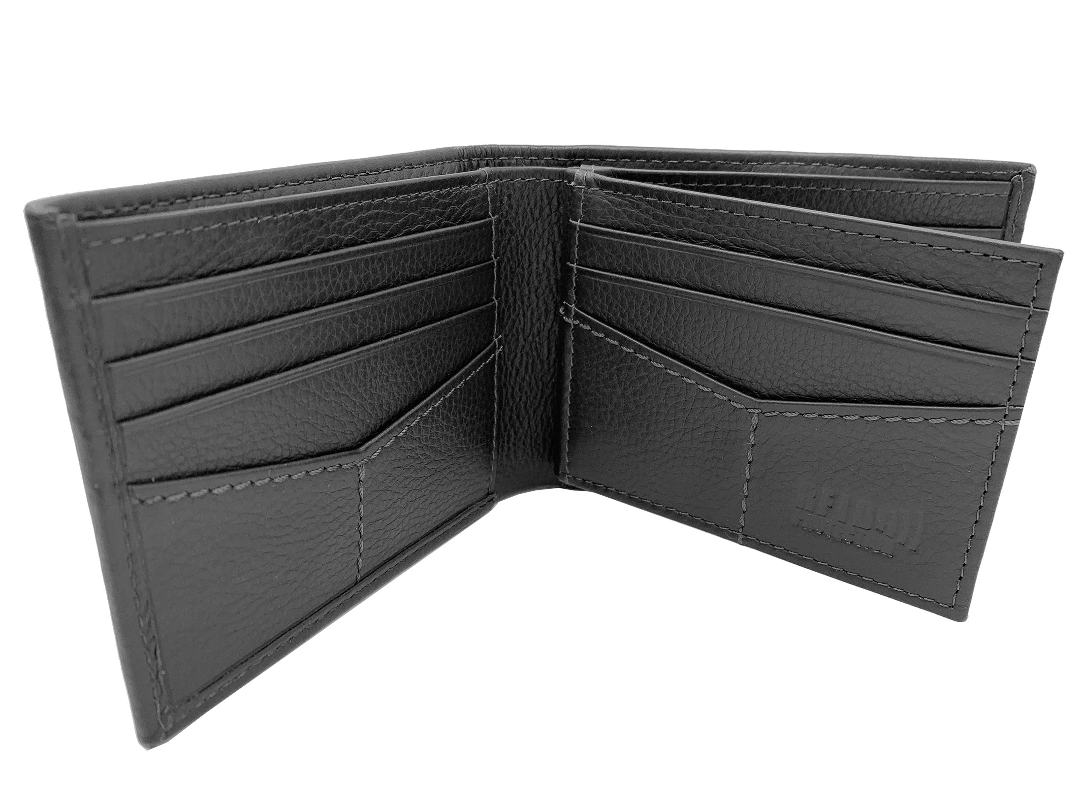 George Men's Genuine Leather Bifold Wallet, Black photo 2