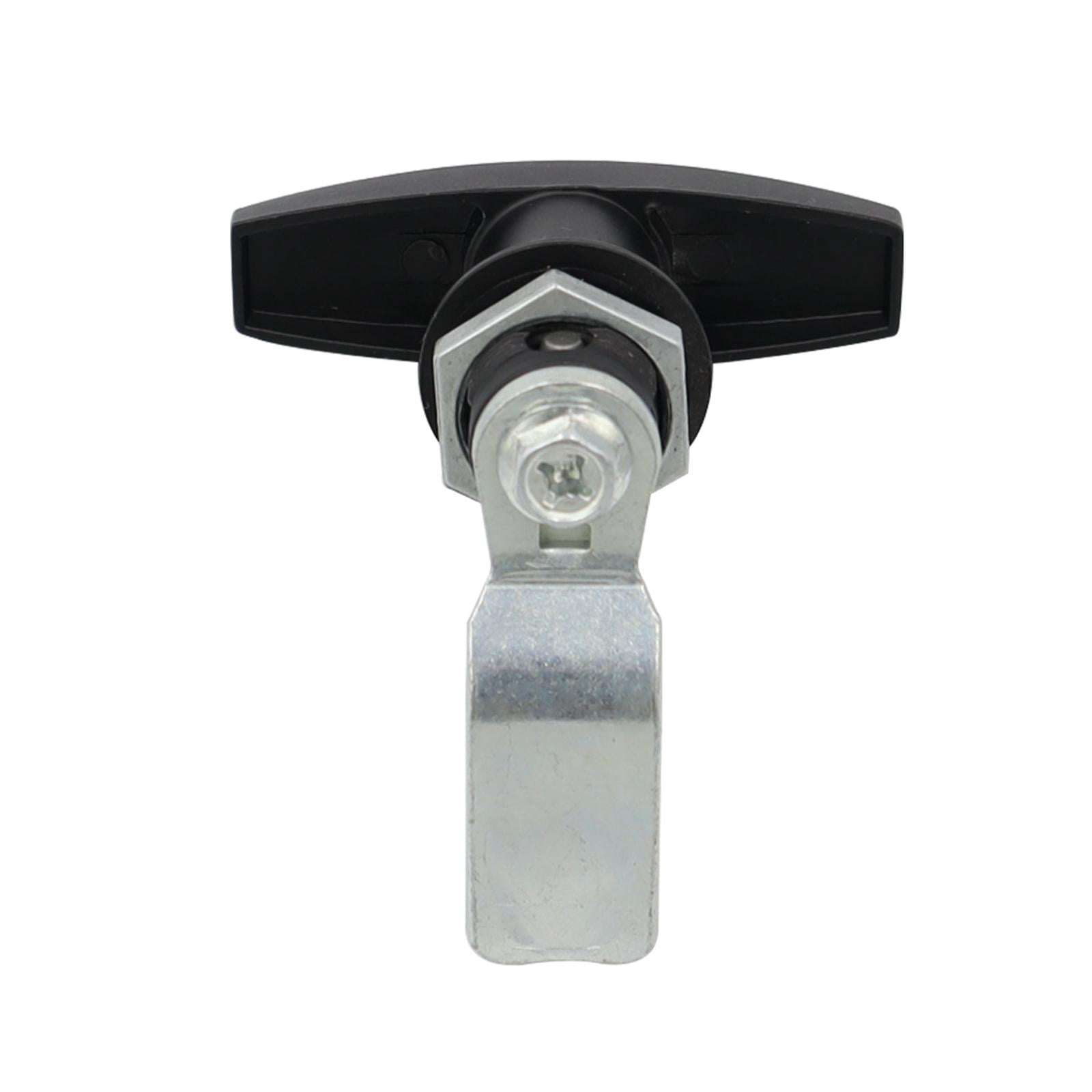 Handles Lock With Keys Garage Door Distribution Cabinet Trailer RV T Handle Keyed Lock Industrial Cabinet Hardware - 1Pc Black