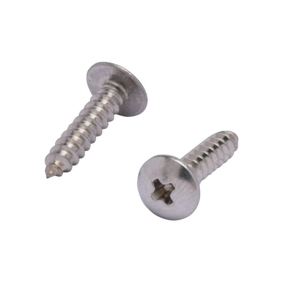 #4 X 1/2" Stainless Truss Head Phillips Wood Screw (100pc) 18-8 (304) Stainless Steel Screws by Bolt Dropper, ssd Screws