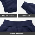 thumbnail image 2 of BIG ELEPHANT Boys Girls Fleece Lined Sweatpants, Winter Warm Elastic Waist Jogger Pants with Pockets 3-16Y, 2 of 9