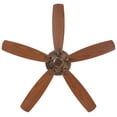 thumbnail image 3 of Kafe Ceiling Fan In Transitional Style 15 Inches Tall By 60 Inches Wide-Brushed Nickel Finish-Seashore Grey Blade Color Minka Aire Fans F696-Bnk, 3 of 7