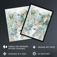 thumbnail image 2 of Artery8 Stag in Forest Modern Watercolour Light Nature Living Room Unframed Wall Art Print Poster Home Decor Premium, 2 of 5