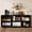 Walnut, variant on 67" Modern Wavy Sideboard Cabinet, 6-Door Curved Storage Cabinet, Large TV Stand Buffet Console for Living Room Kitchen, Black