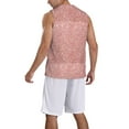 Adobk Rose Gold Pink Glitter Print Basketball Jerseys Sports Fans Shirts Clothing for Fans Men ...