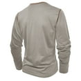 thumbnail image 5 of Resicozy Men's Henley Shirts Long Sleeve T-Shirts Casual Fashion Pullover Shirt Soft Stretch Basic Tees Fall Tops Gray 2XL, 5 of 7