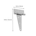 thumbnail image 4 of 5 Sets Iron Drawer Door Hinges Heavy Duty Cabinet Hinge Hardware for Home Furniture Repair, 4 of 6