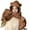 A, variant on Hat Scarf 3 Piece Set Bear Ears Hat Autumn Winter Fisherman Hat Outdoor Thickened Baby Girl Hat Large Size Hat One Size
