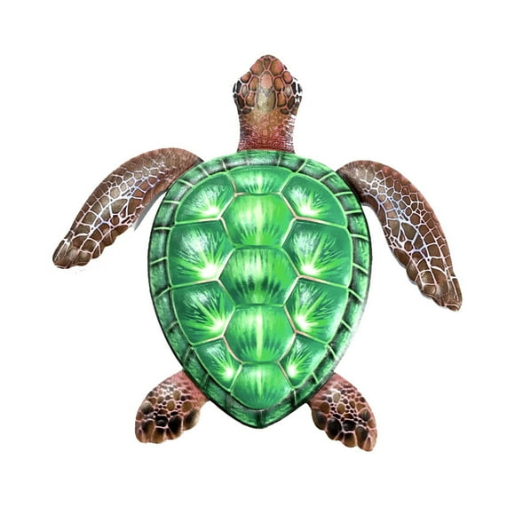 Décoration d'Intérieur Jardin Extérieur Plage Thème Art Mural Cadeau Fer Tortue de Mer Océan