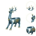 thumbnail image 6 of yotijay Cartoon Deer Statue Art Craft Ornament Desk Storage Tray Modern Resin Decorative Standing Blue, 6 of 9
