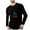 Black, variant on Chiccall Mens Christmas Printed T-Shirts Crew Neck Long Sleeve Stretch Winter Pullover Undershirt Loungewear