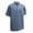 Blue, variant on Monterey Club Men's Enzyme Washed Denim Golf Polo Shirt #3153