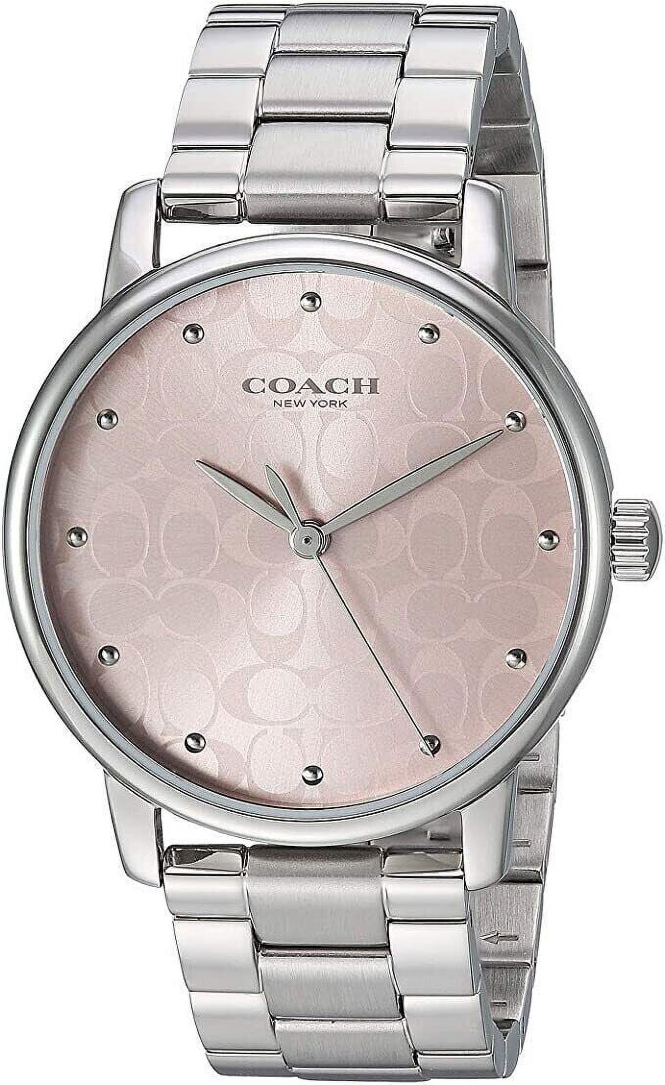 Coach Grand 36mm Women's Watch with Silver Glitz Dial and