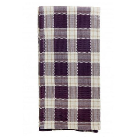 

Mr. MJs Trading AG-30228S-4 Tea Towels Purple Check - Set of 4