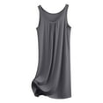 thumbnail image 2 of Stephy Loose Vest Dress for Women In Summer Plus Size Sleeveless, Gray, XXL, 2 of 5