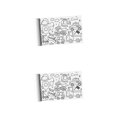 thumbnail image 1 of Bearachild Large Coloring Paper Roll with Tear Off Colorable Line for Birthday Home Transporte de dinosaurios 2piezas, 1 of 4
