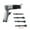 9150 with 4 Shovels, variant on 9190 190mm Professional Pneumatic Hammer Handheld Pistol Air Shovels Small Gas Chisels Rust Remover Cutting Pneumat Tools