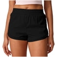 thumbnail image 2 of ClodeEU Women's Elastic Waist Athletic Shorts,Quick Dry Running Shorts with Liner and Pockets Black,Women's Plus L, 2 of 6