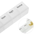thumbnail image 3 of Unique Bargains 1 Pc Pill Case 28 Grid Removable Flap Pill Box White, 3 of 6