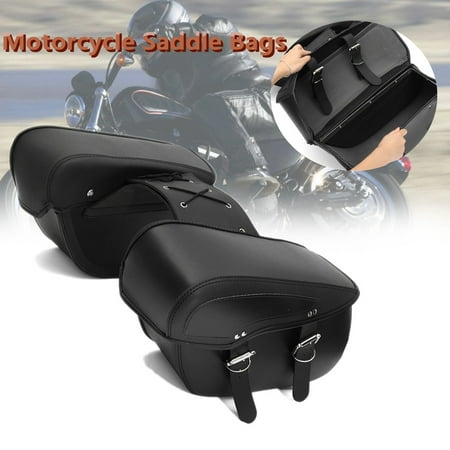 1 Pair Universal Saddle Bag Cross Rider Panniers Tool Luggage Leather PU Motorcycle Waterproof And Breathable For
