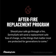 SentrySafe 1160 Fire-Resistant Box Safe with Key Lock 0.25 Cu. ft., Black