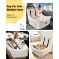 thumbnail image 5 of Asiento de coche Wooaidagg para perro de tamaño mediano, color beige, 5 of 5