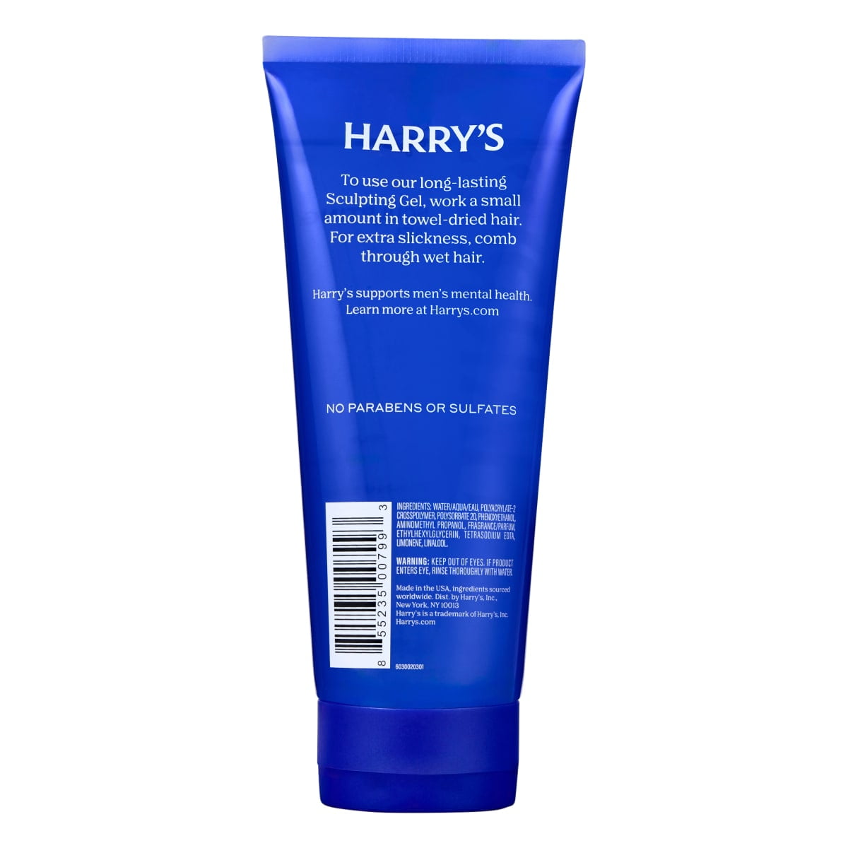 Harry's Men's Sculpting Hair Gel, Firm Hold with Polished Finish, 6.7 fl oz