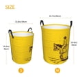 thumbnail image 3 of Lsque Western Desert Cowboy 1 Pattern Laundry Hamper Basket, Tall Woven Rope Hamper Basket for Clothes, Lightweight Storage Basket, Collapsible Waterproof-Medium, 3 of 6