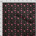 thumbnail image 4 of oneOone Polyester Spandex Black Fabric Asian Retro Floral Sewing Craft Projects Fabric Prints By Yard 56 Inch Wide, 4 of 4