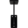 thumbnail image 2 of Ekena Millwork 2"W x 7"D x 7"H Bradford Steel Bracket, Powder Coated Black, 2 of 11
