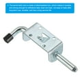 thumbnail image 4 of Unique Bargains Spring Loaded Latch Pin 5', 4 Pack Iron Security Latch Sliding Barrel Bolt Latch Lock, 4 of 5