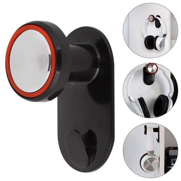 unbranded Colgador De Auriculares Negro Para Pared Rack De Almacenamiento Práctico Y Multiusos Para Hogar
