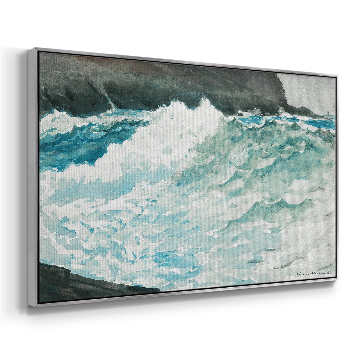 Vintage Landscape-CXXXV By Wexford Home Framed in Silver Wood Gallery Wrapped Canvas 17 in. x 25 in.