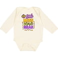 thumbnail image 3 of Inktastic Little Miss Mardi Gras with Crown and Dots Girls Long Sleeve Baby Bodysuit, 3 of 5