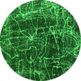 thumbnail image 1 of Ahgly Company Indoor Round Abstract Green Modern Area Rugs, 8' Round, 1 of 4