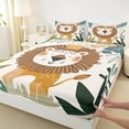 thumbnail image 3 of Castle Fairy Kids Boys Girls Kawaii Lion Animal Full Size Sheets,Wildlife Bed Sheets, 3 of 7