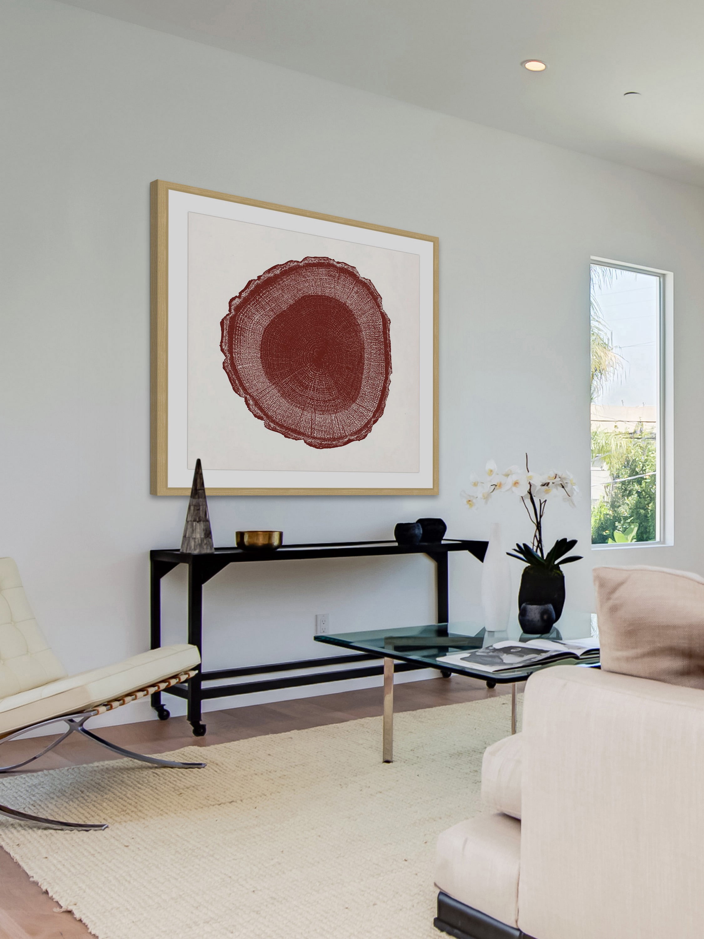 "Tree Ring I" Framed Painting Print
