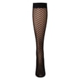thumbnail image 5 of MeMoi Women's Chevron Net Knee High Socks - Womens - Female, One Size, Blue, 5 of 6