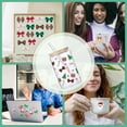 thumbnail image 6 of 5 Sheets Christmas UV DTF Cup Wraps Christmas Rub On Transfers for 16OZ Glass Cups PVC Snowman Bowknot Bell Waterproof Decals Transfer Stickers for Glass Cups Craft Supplies 4.33x9.44 Inch, 6 of 8
