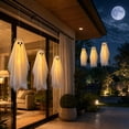 thumbnail image 6 of Clearance! 3FT Halloween Swinging Ghost Outdoor Decor, 3 Pack Lighted Dog Hanging Ghost Decor | Floating Swinging Display Warm LED Glow Tree Porch Yard Patio Indoor Outdoor Halloween Party Decor, 6 of 7