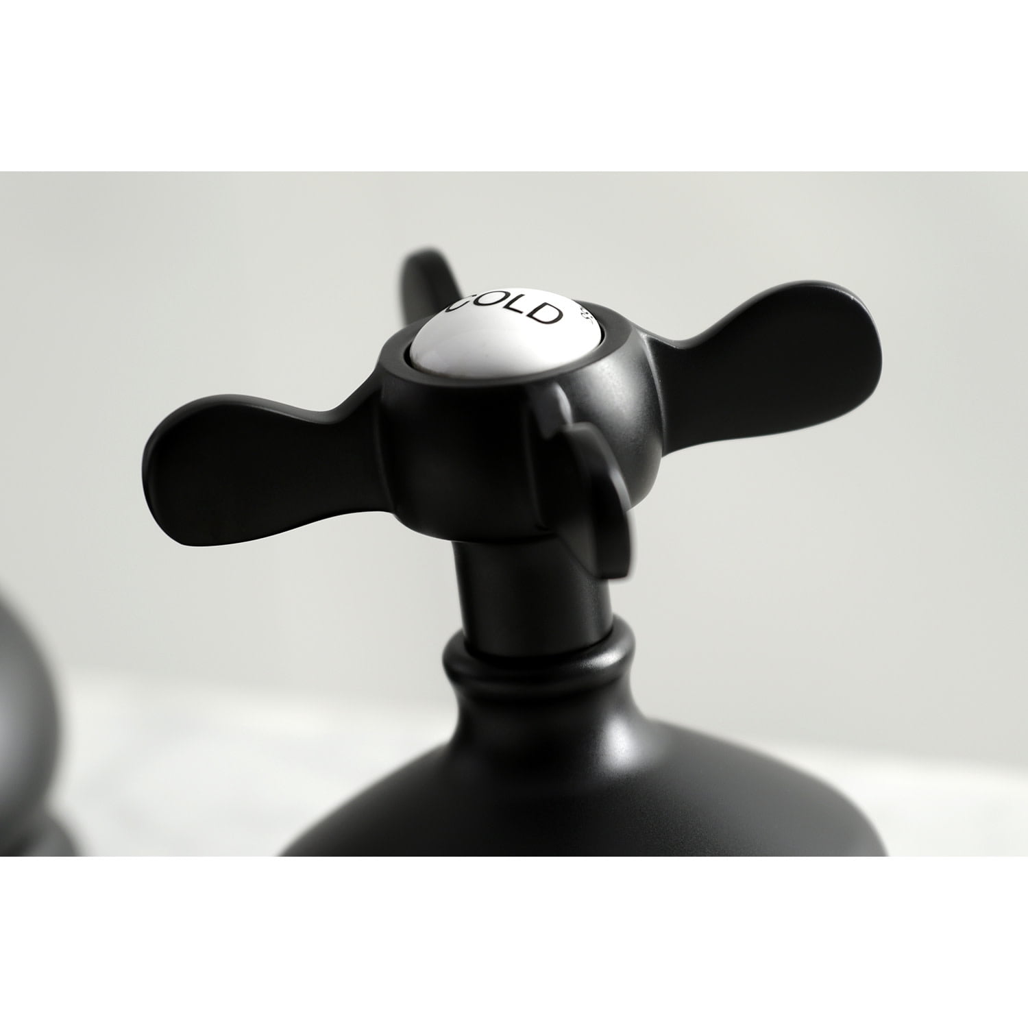 Kingston Brass KS1160BEX 8 in. Widespread Bathroom Faucet, Matte Black