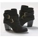 thumbnail image 1 of Maogu, zapatos informales con hebilla para mujer, botas cortas Chelsea para mujer, calzado de otoño con tacón grueso, botines Vintage de tacón alto para mujer 2024, 1 of 5