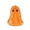 Orange, variant on Halloween Ghost Backpack, Novelty Transparent Bookbag, Waterproof Large Capacity Unisex Pack for School Daily Commute Travel Party Holiday Events